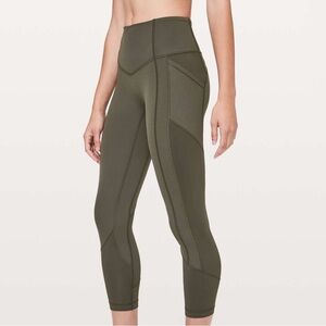 Lululemon All the Right Places Crop Legging Fatigue Green